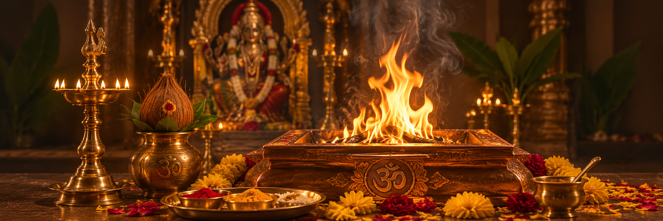 Sacred homam fire ritual